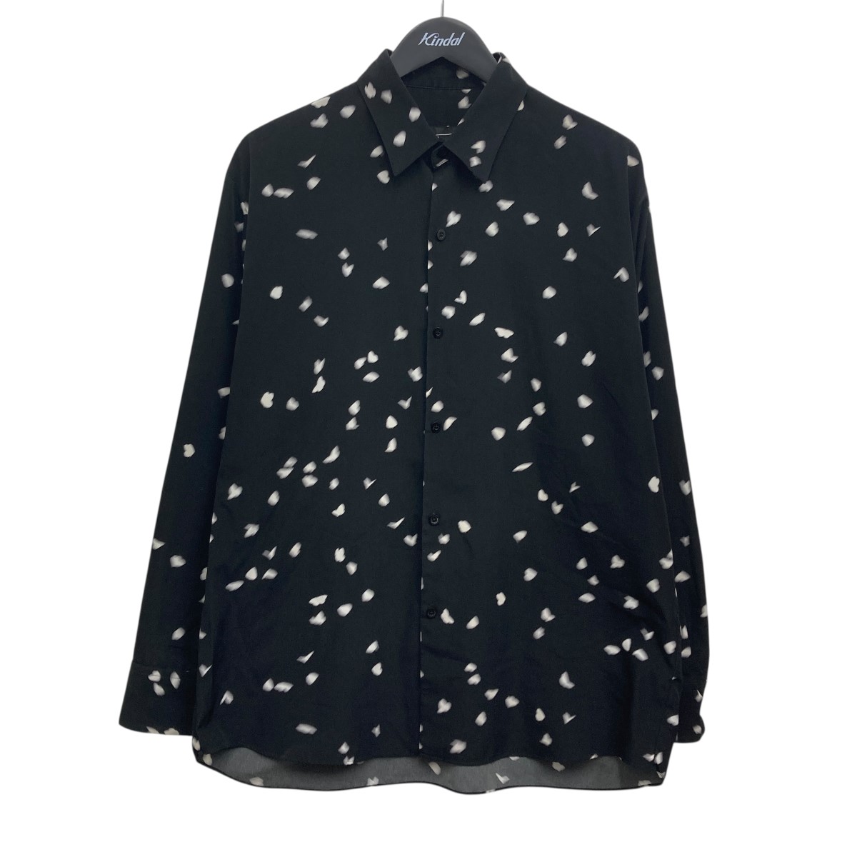 【中古】LAD MUSICIAN BUTTERFLY BIG SHIRT 総柄プルオーバー 黒いこと 大いさ：42 【050226】（ラッドミュージシャン） メンズファッション-その他