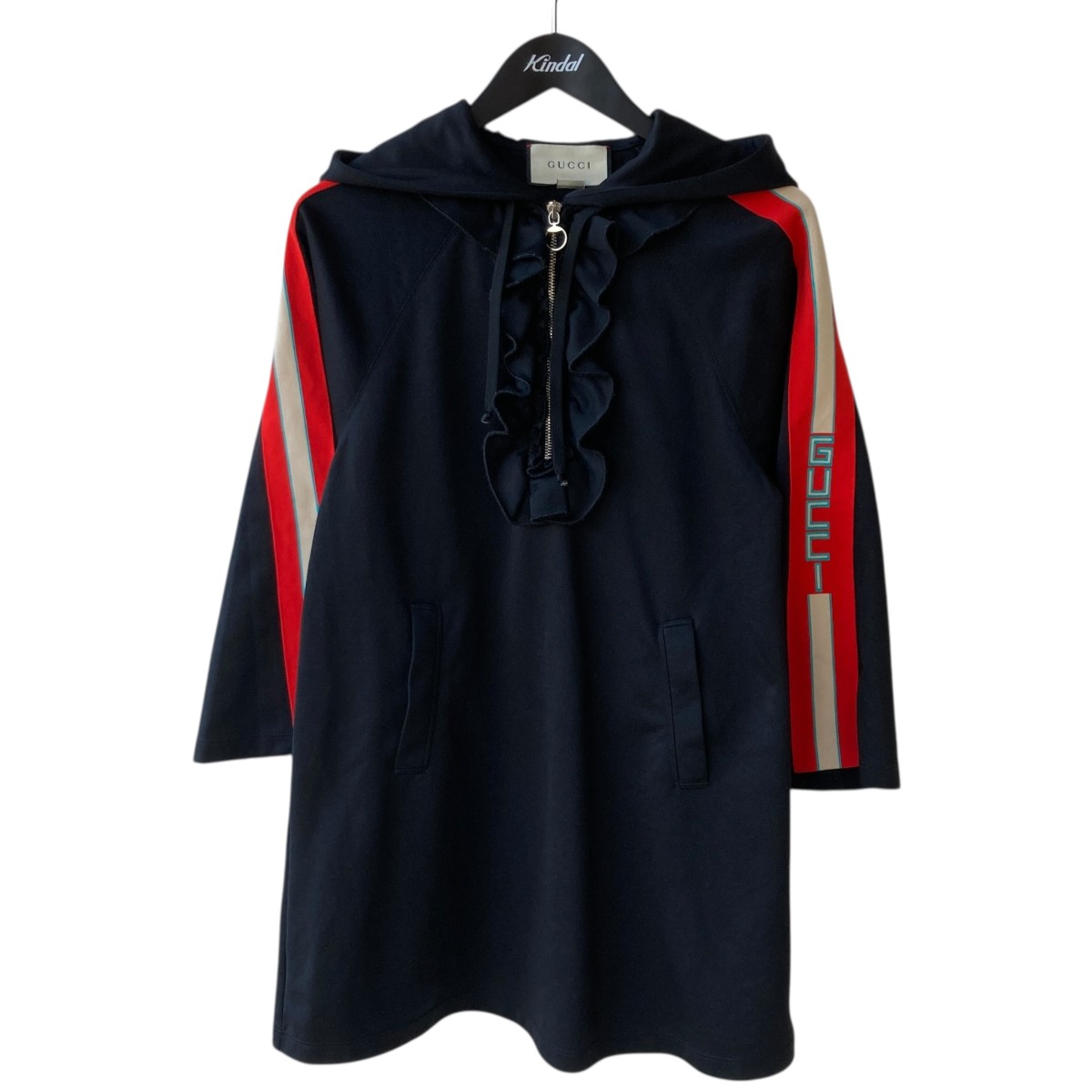 【中古】GUCCIフード付きワンピース 502280 ブラック サイズ:XS【価格見直し】|ブランド古着のカインドオル