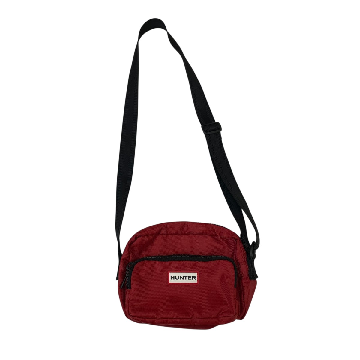 【中古】HUNTER ORIGINAL ESSENTIAL CROSSBODY ショルダーバッグ UBS7116KBM 赤いこと 【050626】（山立ち）