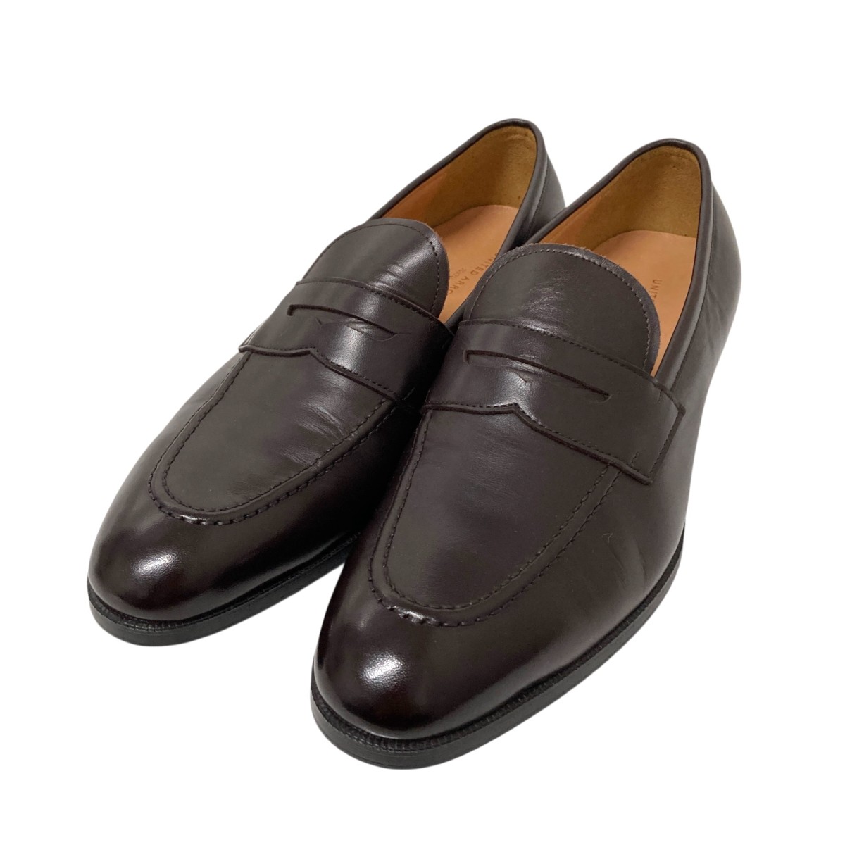 【中古】 UNITED ARROWS　 コインローファー 1331 699 8675 ブラウン サイズ：24.5cm 【060226】（ユナイテッドアローズ）