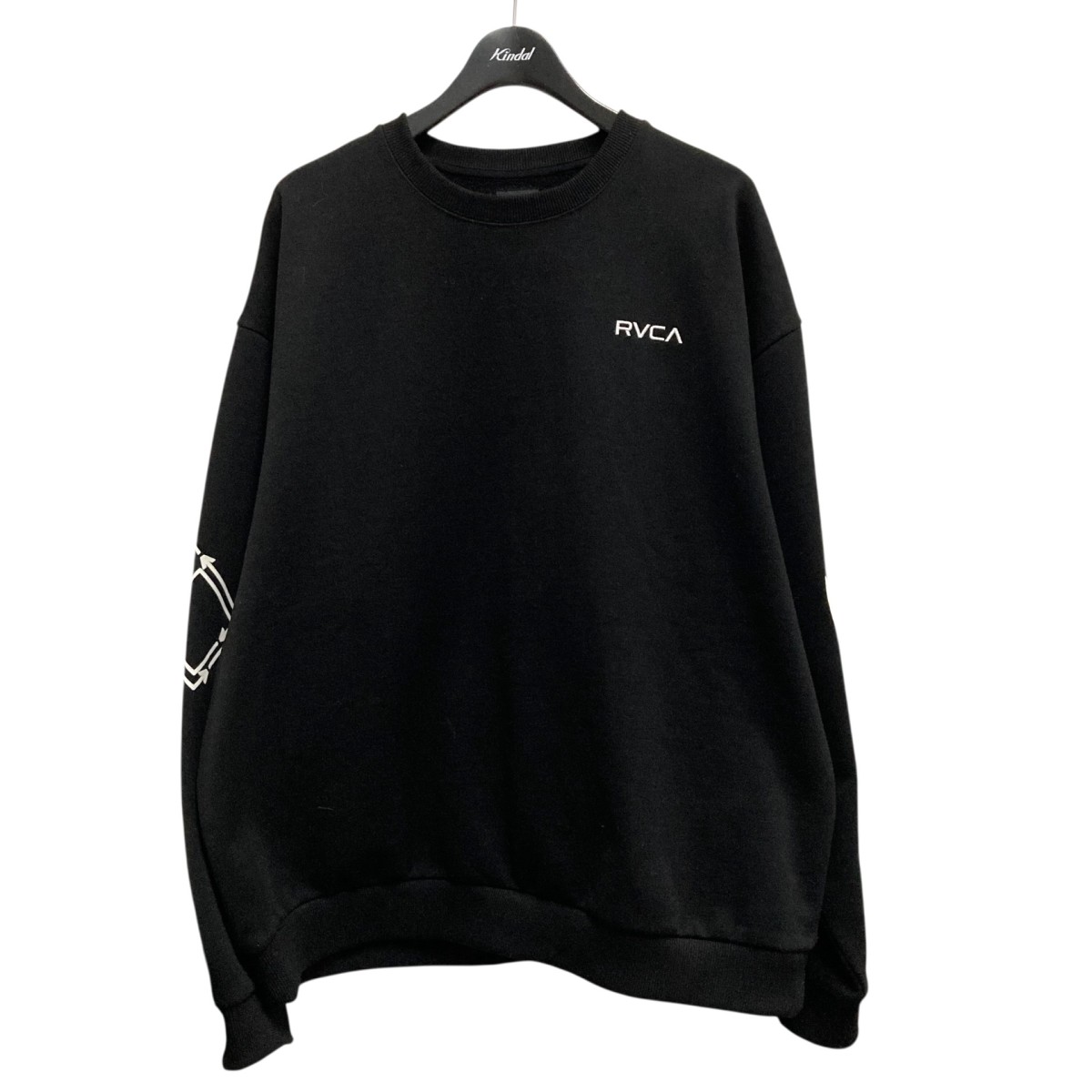 【中古】 RVCA　 プリントスウェット BF042003 ブラック サイズ：L 【060226】（ルーカ）