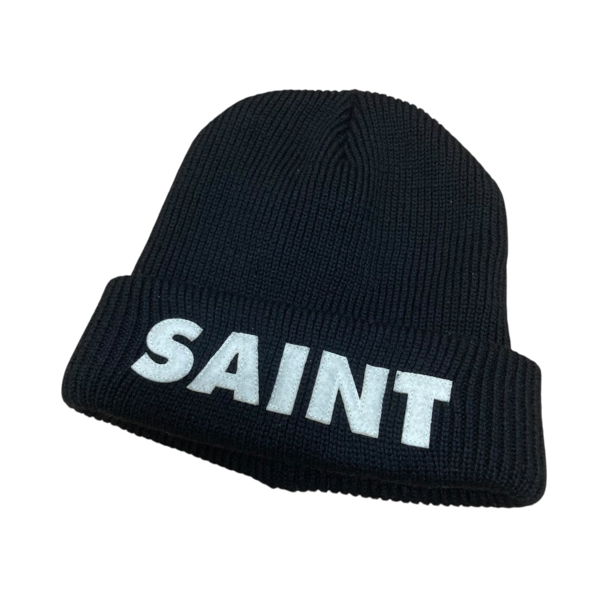 【中古】 SAINT MICHAEL　 ニットキャップ ブラック サイズ：OS 【060226】（セントマイケル）