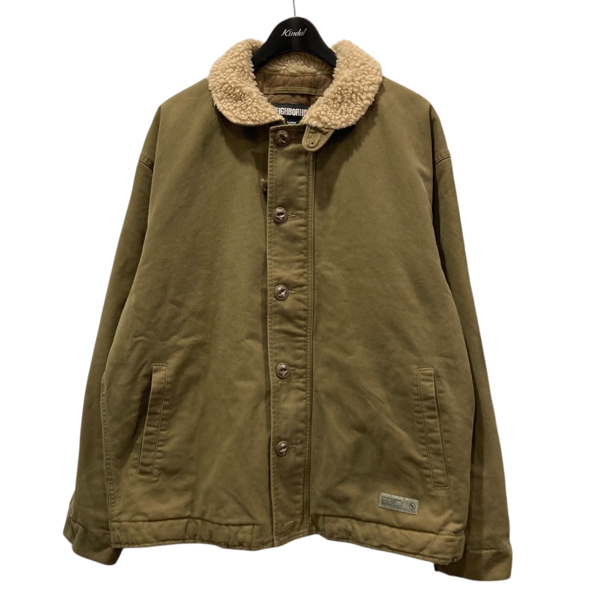 【中古】 NEIGHBORHOOD　 25AW Nー1 DECK JACKET デッキジャケット 252SZNH-JKM01 オリーブ サイズ：XL 【140326】（ネイバーフッド）