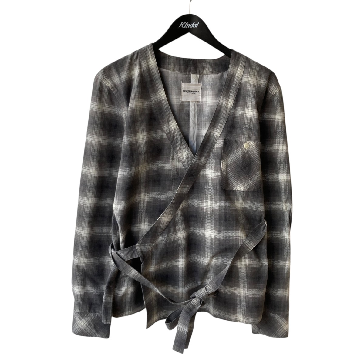 【中古】 TAKAHIROMIYASHITA TheSoloIst． Cross over Shirt シャツ 0003aSS17 グレー サイズ：48 【価格見直し】