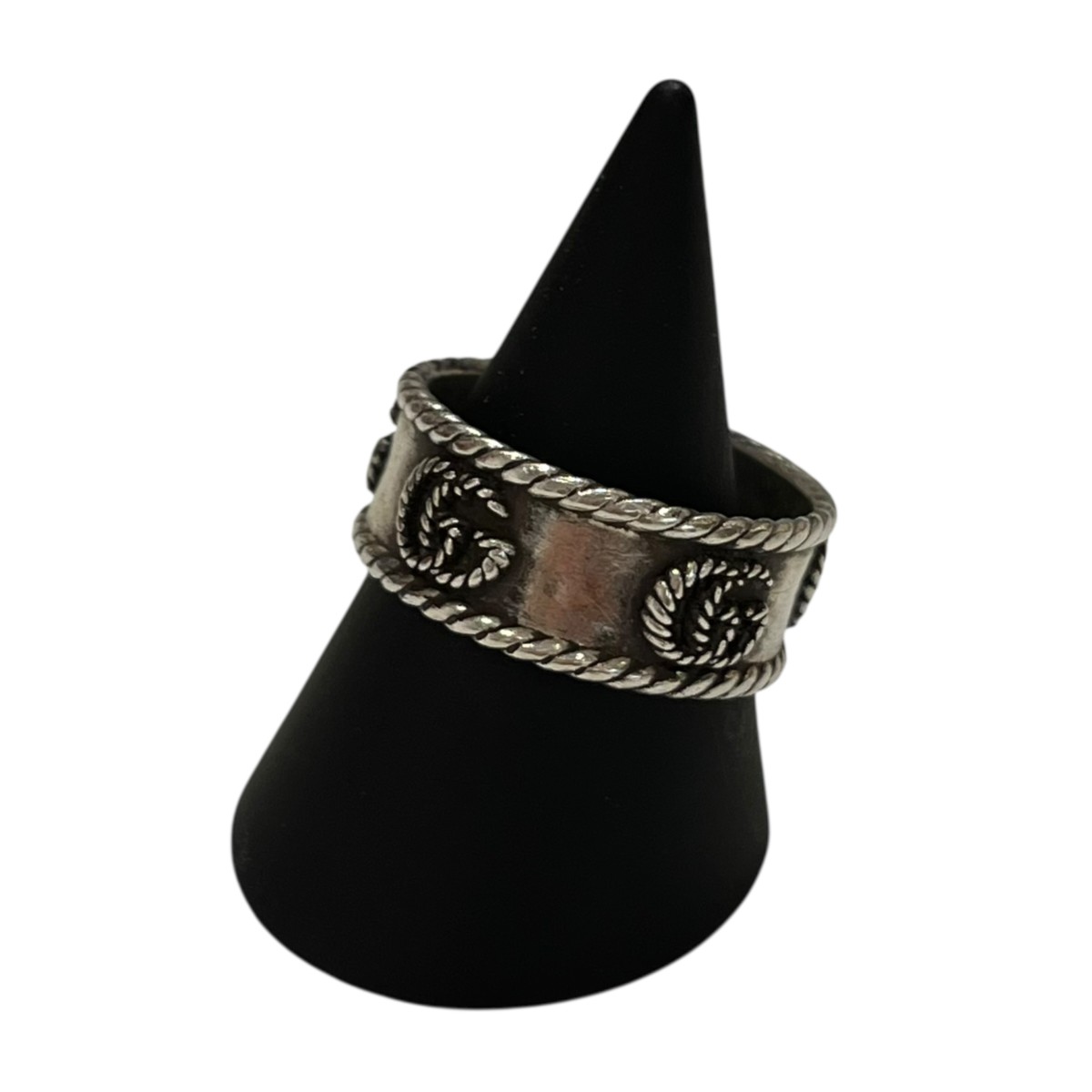 【中古】GUCCI ﾀﾞﾌﾞﾙG リング シルバー サイズ：19 【060226】（グッチ）