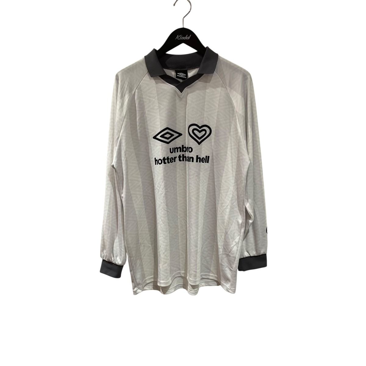 【中古】 UMBRO×HOTTER THAN HELL　 長袖シャツ HT1237 ホワイト サイズ：free 【060226】（アンブロ×ホッタ―ザンヘル）