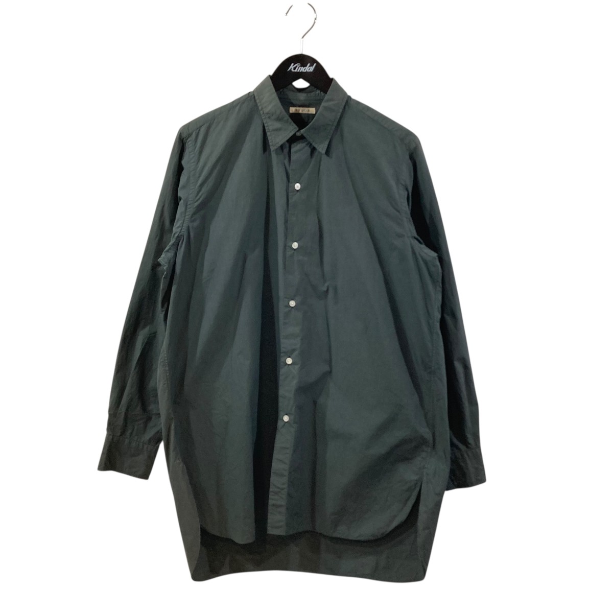 【中古】<br>HEUGN<br>長袖シャツ james shirt 042 グリーン サイズ：2<br>【価格見直し】