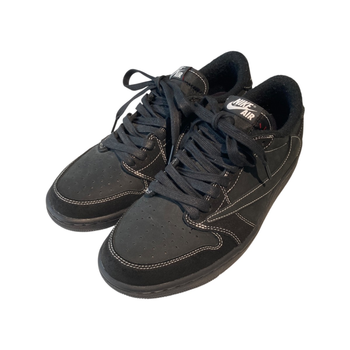【中古】 NIKE　 Travis Scott Air Jordan 1 Low OG SP Black Phantom ローカットスニーカー DM7866-001 ブラック サイズ：27 【070226】（ナイキ）