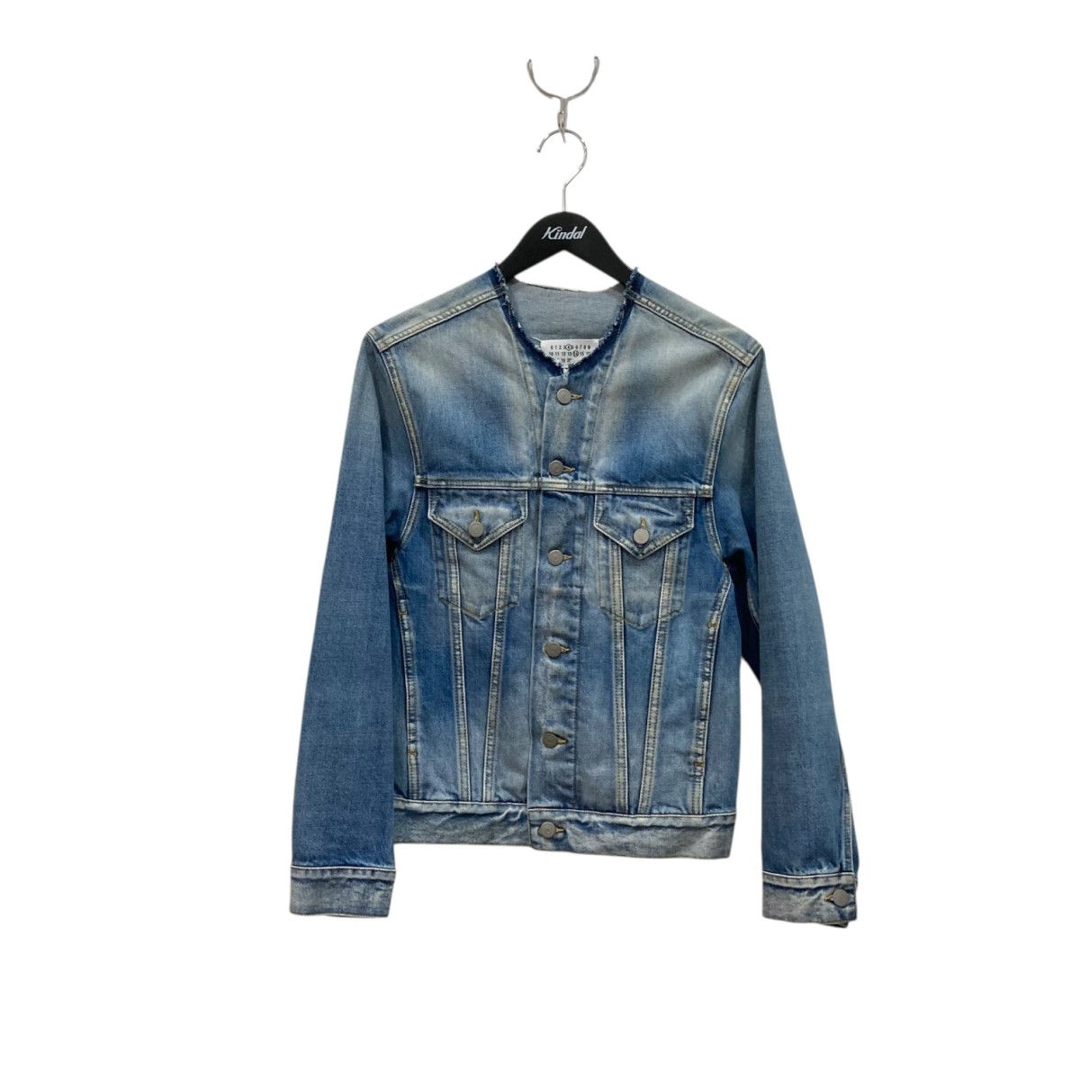 【中古】 Maison Margiela　 ノーカラージャケット SI1AM0006 インディゴ サイズ：40 【070226】（メゾンマルジェラ）