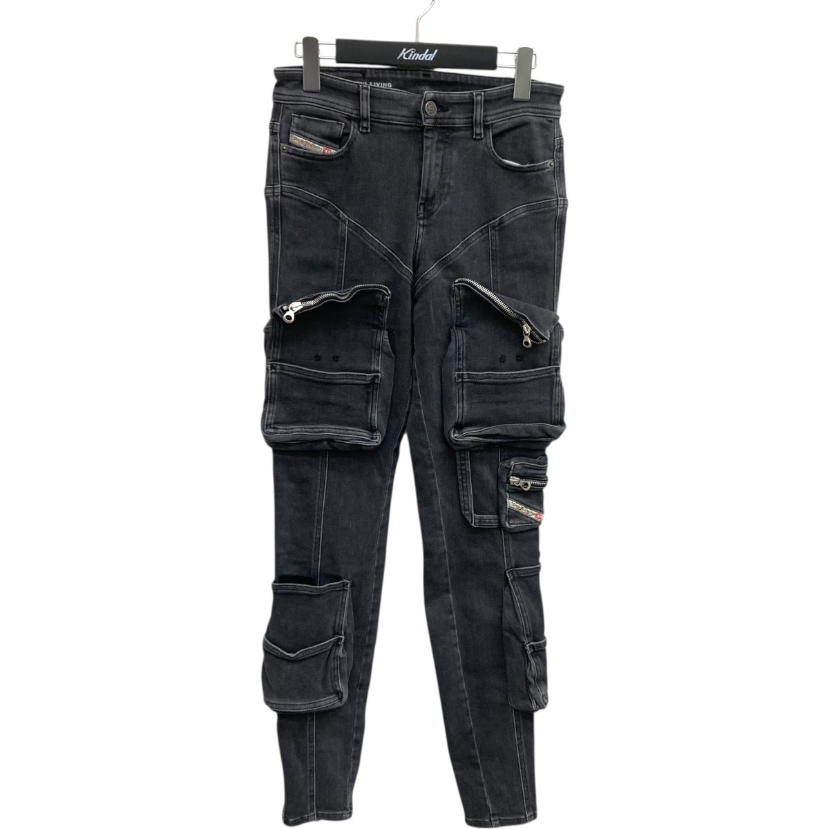 【中古】DIESEL Super Skinny Jeans 3D衣嚢 ズボン下 09F27 黒いこと 大いさ：W26 【070226】（ディーゼル） ズボン・パンツ-レディースファッション