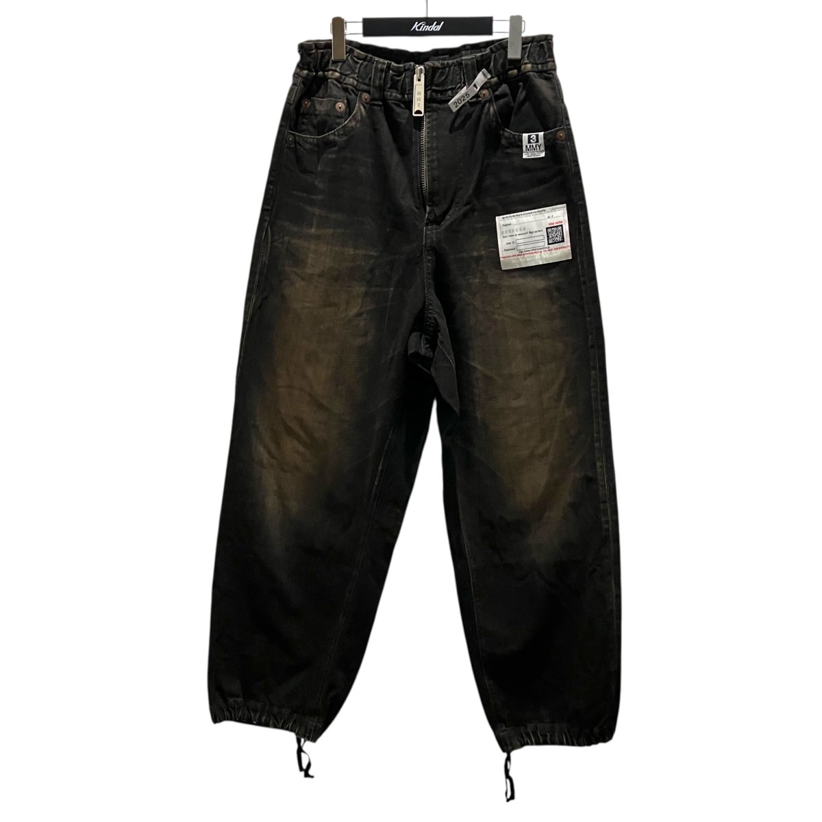 【中古】 MIHARA YASUHIRO　 【Amateur Sewn Like Wide Denim Pantst】 デニムパンツ A14PT023 ブラック サイズ：46 【070226】（ミハラヤスヒロ）