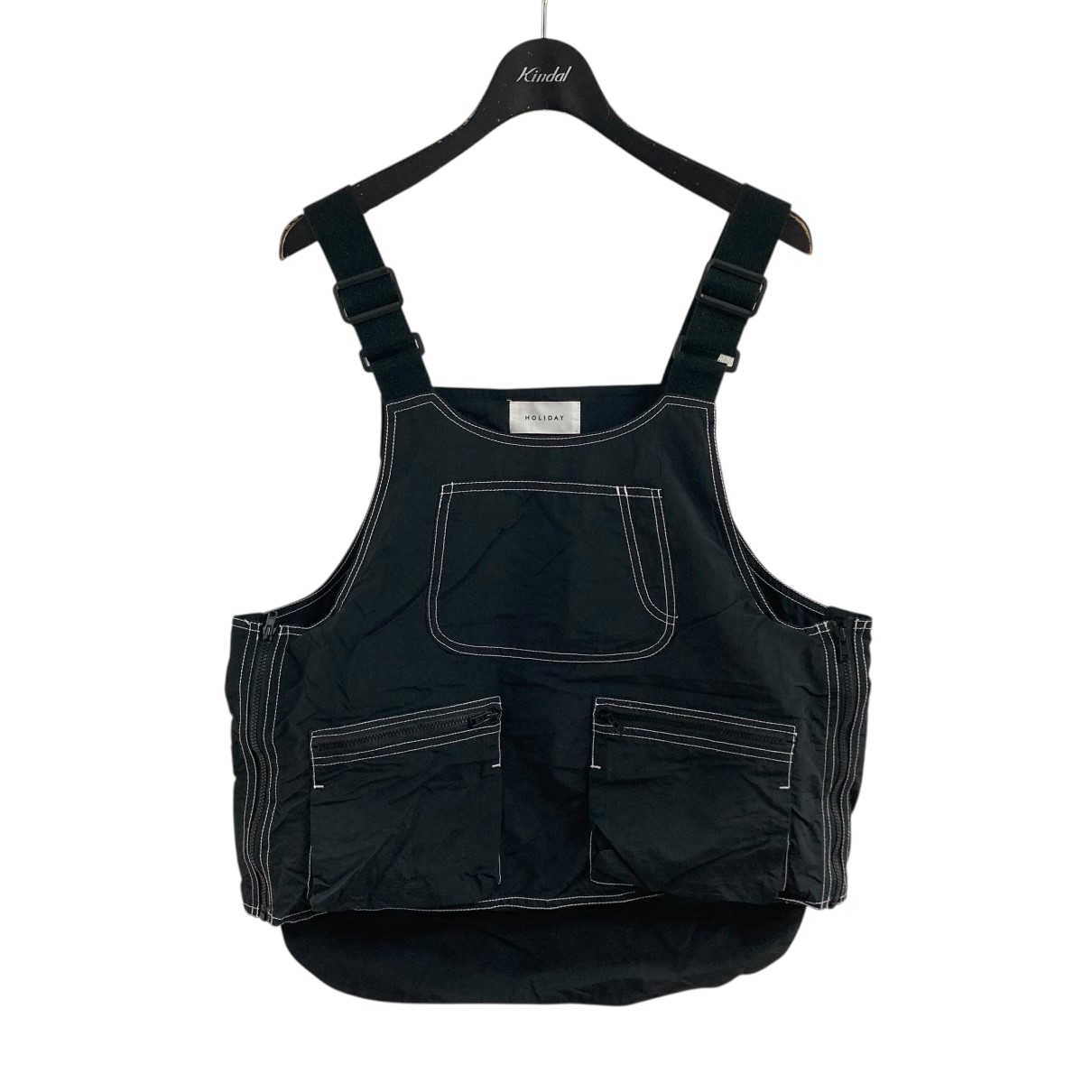 【中古】 HOLIDAY　 アッタッチメントワークベスト ブラック サイズ：ONE SIZE 【070226】（ホリデー）