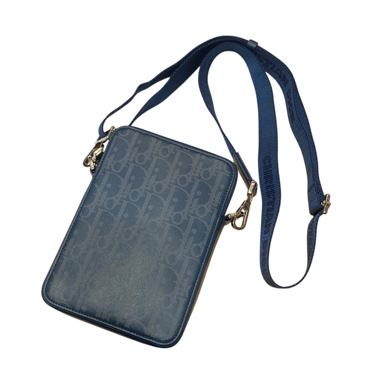 【中古】 DIOR　 ワールドツアーメッセンジャーショルダーバッグ ネイビー サイズ：- 【070226】（ディオール）