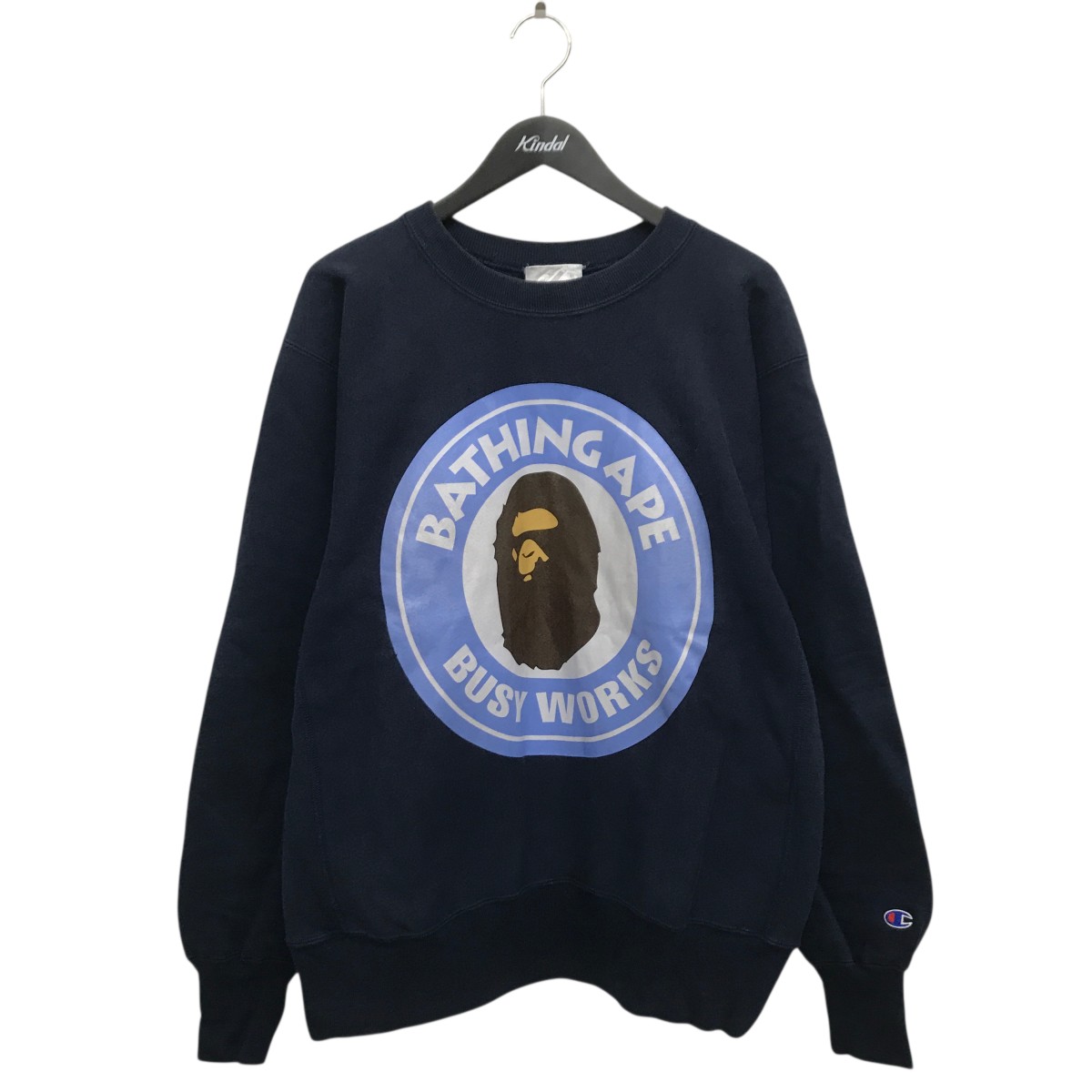 【中古】A BATHING APE 90’S Champion REVERSE WEAVE 調教師 米国海軍 大いさ：L 【070226】（アベイシングエイプ） トップス-スウェット・トレーナー-メンズファッション