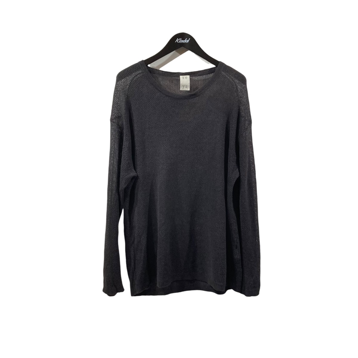【中古】\u003cBR\u003eseya．\u003cBR\u003eKOMOREBI SWEATER プルオーバー TK09026K01 暗灰色薄墨色 大きさ：3\u003cBR\u003e【必要経費思いなおす】
