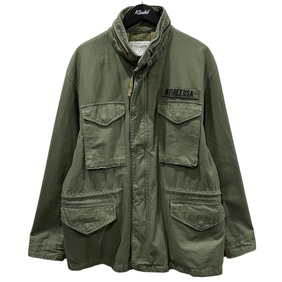 【中古】 AVIREX　 ミリタリージャケット TYPE M-65 FIELD JACKET タイプ M-65 フィールド ジャケット 783-3952014 オリーブ サイズ：XXL 【200326】（アビレックス）