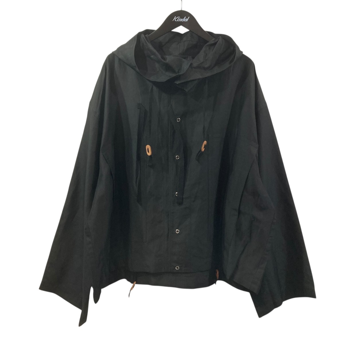 【中古】 ensou． 24SS SAND PARKA サンドパーカー ブラック サイズ：M 【価格見直し】