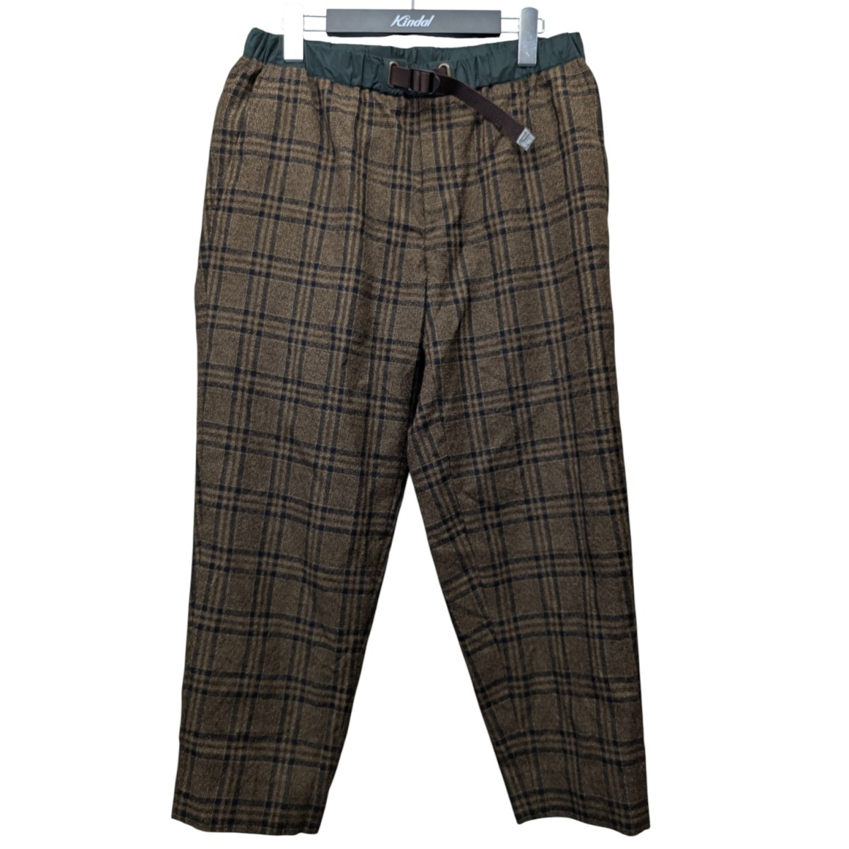 【中古】 kolor／BEACON チェックパンツ 20WBM-P13148S ブラウン×グリーン サイズ：2 【価格見直し】