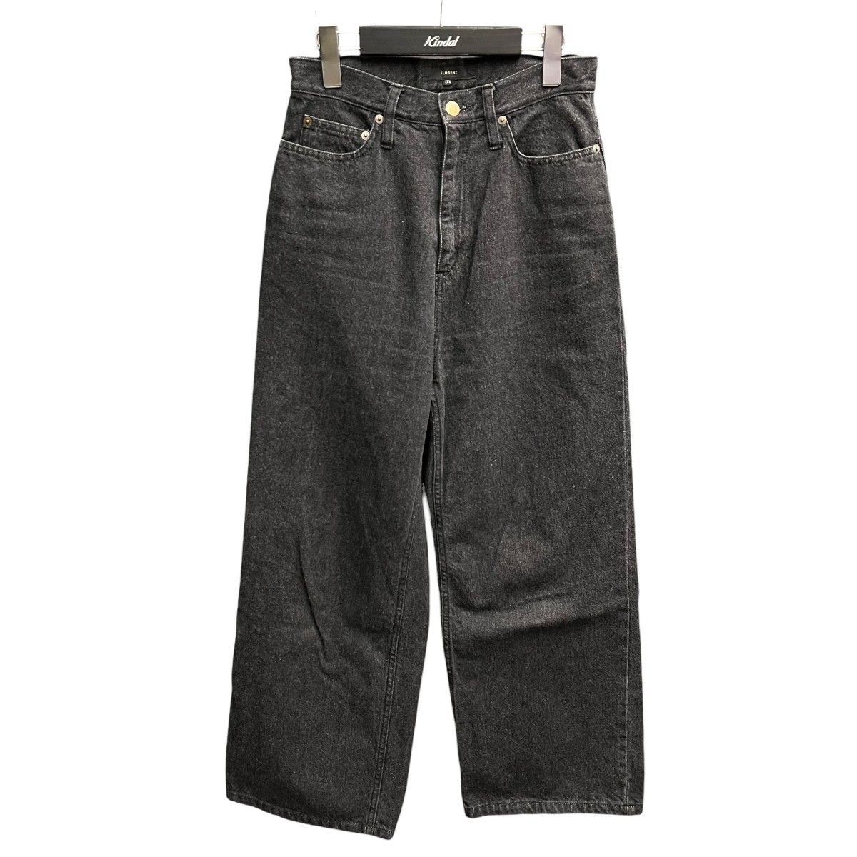 【中古】 FLORENT 11oz コットンデニムパンツ デニムパンツ 2505F04007 ブラック サイズ：32 【価格見直し】