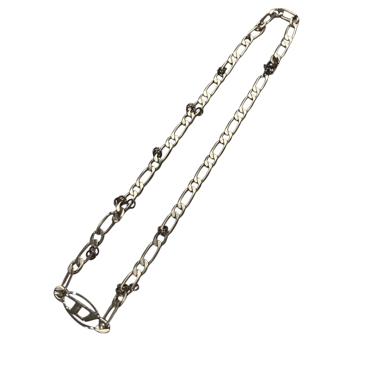 【中古】 DIESEL　 Stainless Steel And Brass Chain Necklace ネックレス DX1600040 シルバー サイズ：記載なし 【070226】（ディーゼル）