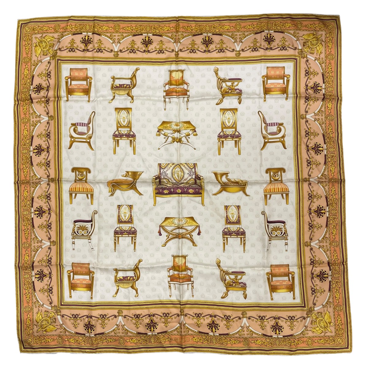 楽天市場】グッチ ジョッキー 馬柄 シルク スカーフネックウェア