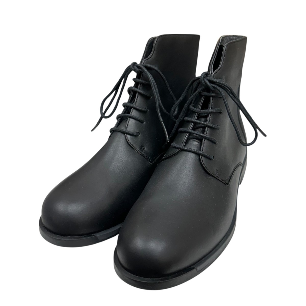 【中古】 CAMPER　 フラットショートブーツ K400022-006 ブラック サイズ：36(23cm) 【080226】（カンペール）
