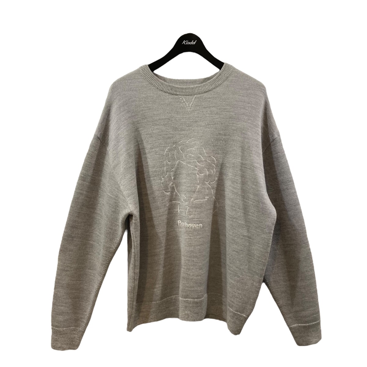 【中古】 eyya 特殊パイル編ベートーヴェンニットスウェット グレー サイズ:XL 【価格見直し】