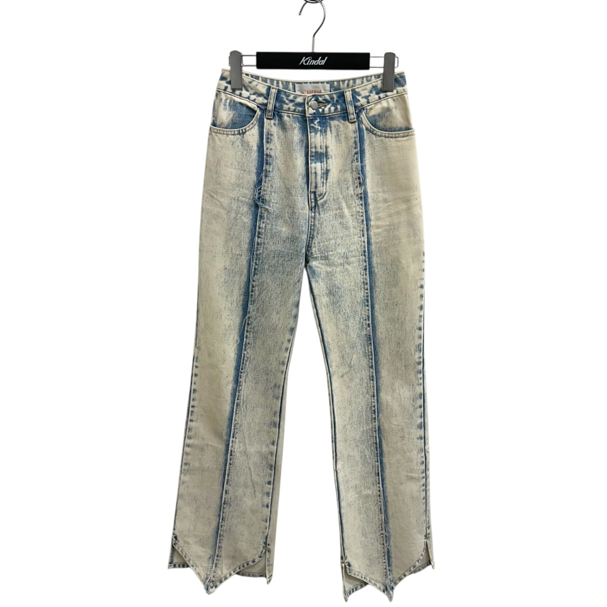 【中古】 VIAVANDA　 デニムパンツ VD211PT0201 ベージュ×スカイブルー サイズ：M 【090226】（ヴィアヴァンダ）