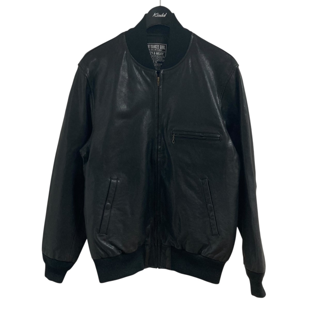 【中古】 Hysteric Glamour　 ゴートレザージャケット ブラック サイズ：L 【090226】（ヒステリックグラマー）
