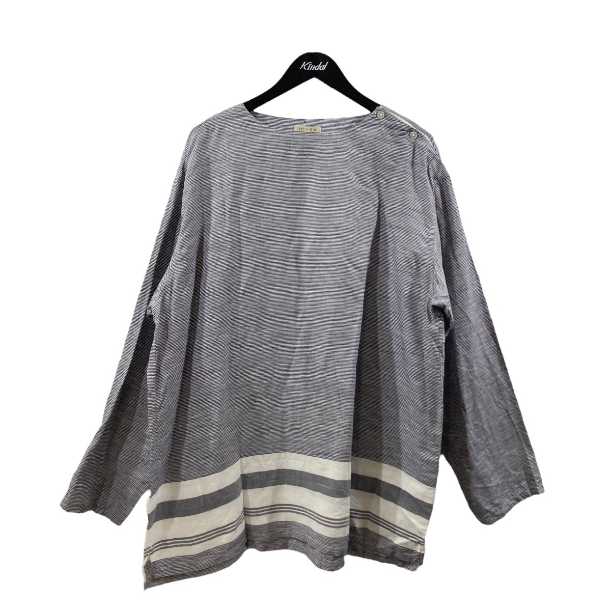 【中古】 HEUGN 長袖シャツ SHIRT 066 ブルー サイズ：4 【価格見直し】 10,857円