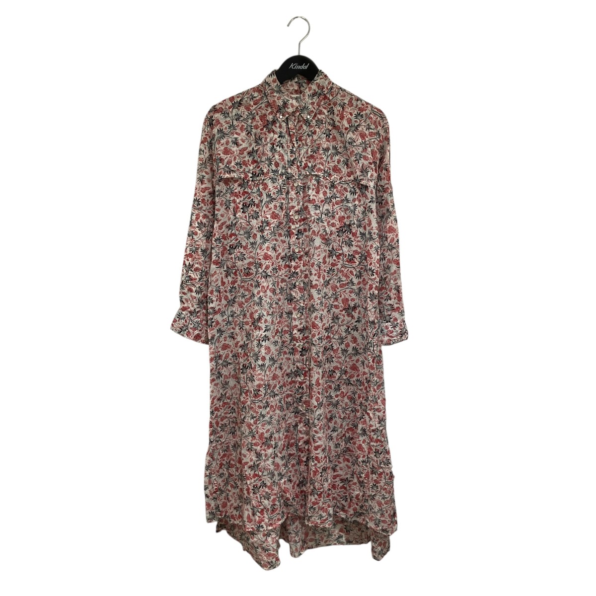 【中古】 ISABEL MARANT ETOILE　 総柄 シャツワンピース 1667-343-0117 レッド サイズ：38 【090226】（イザベルマランエトワール）
