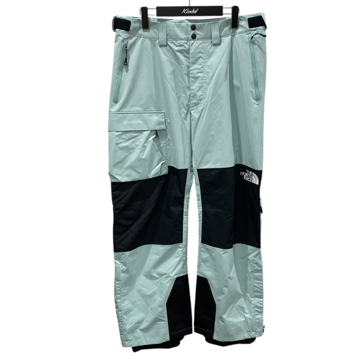 【中古】THE NORTH FACEナイロンパンツ Shukabra Pant シュカブラパンツ スキー スノーボードパンツ NS62312 ブラック・ライトグリーン サイズ:L【価格見直し】|ブランド古着のカインドオル