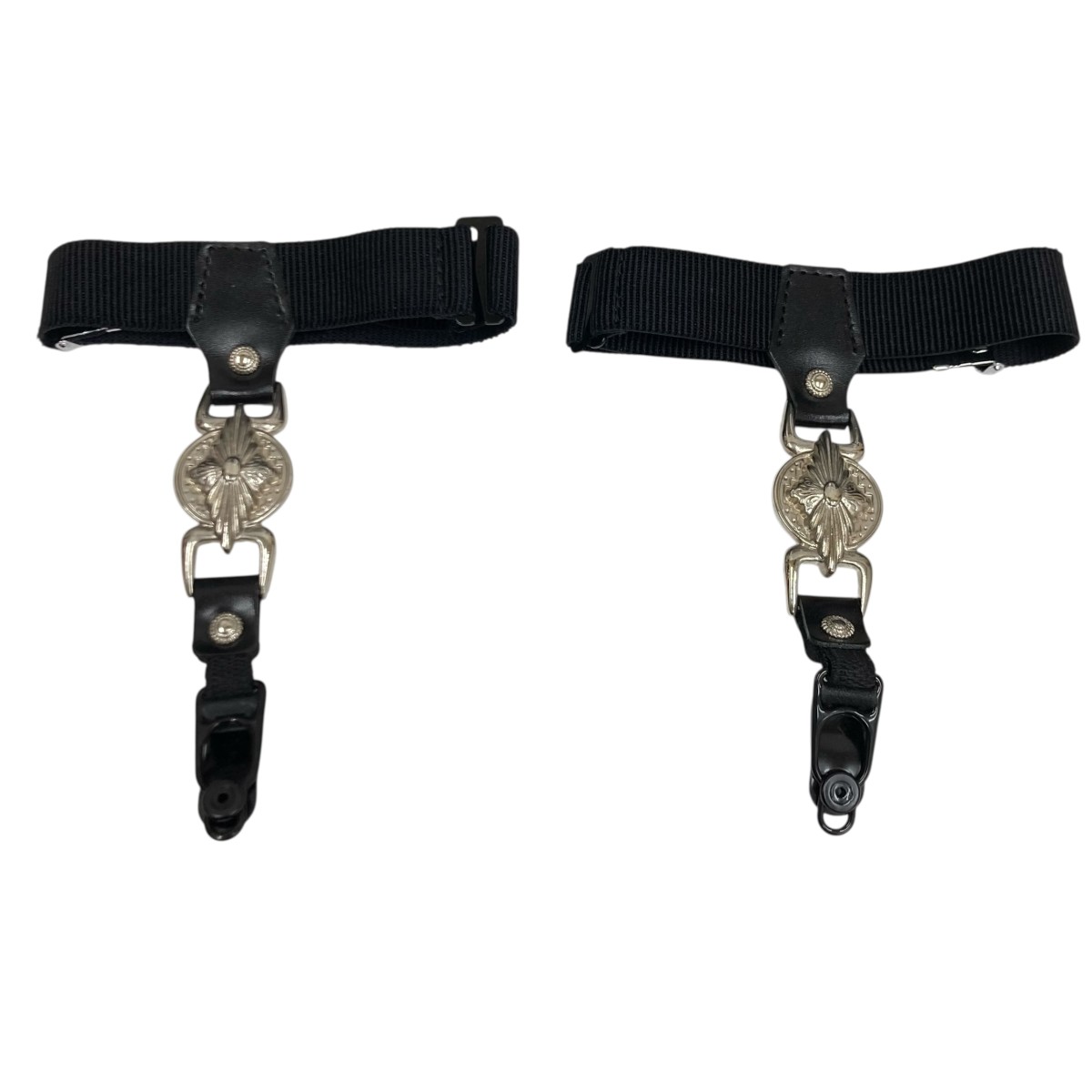 【中古】TOGA TOO ソックスガータ 黒いこと×しろがね色 【100226】（トーガトゥ） バッグ・小物・ブランド雑貨-レディースベルト-ベルト・サスペンダー