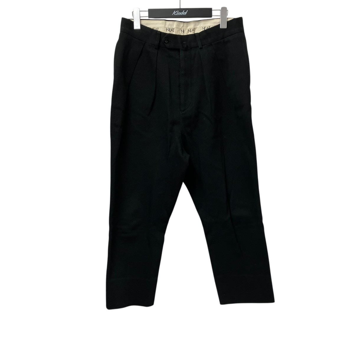 【中古】 NEAT　 Cotton Kersey パンツ ブラック サイズ：46 【100226】（ニート）