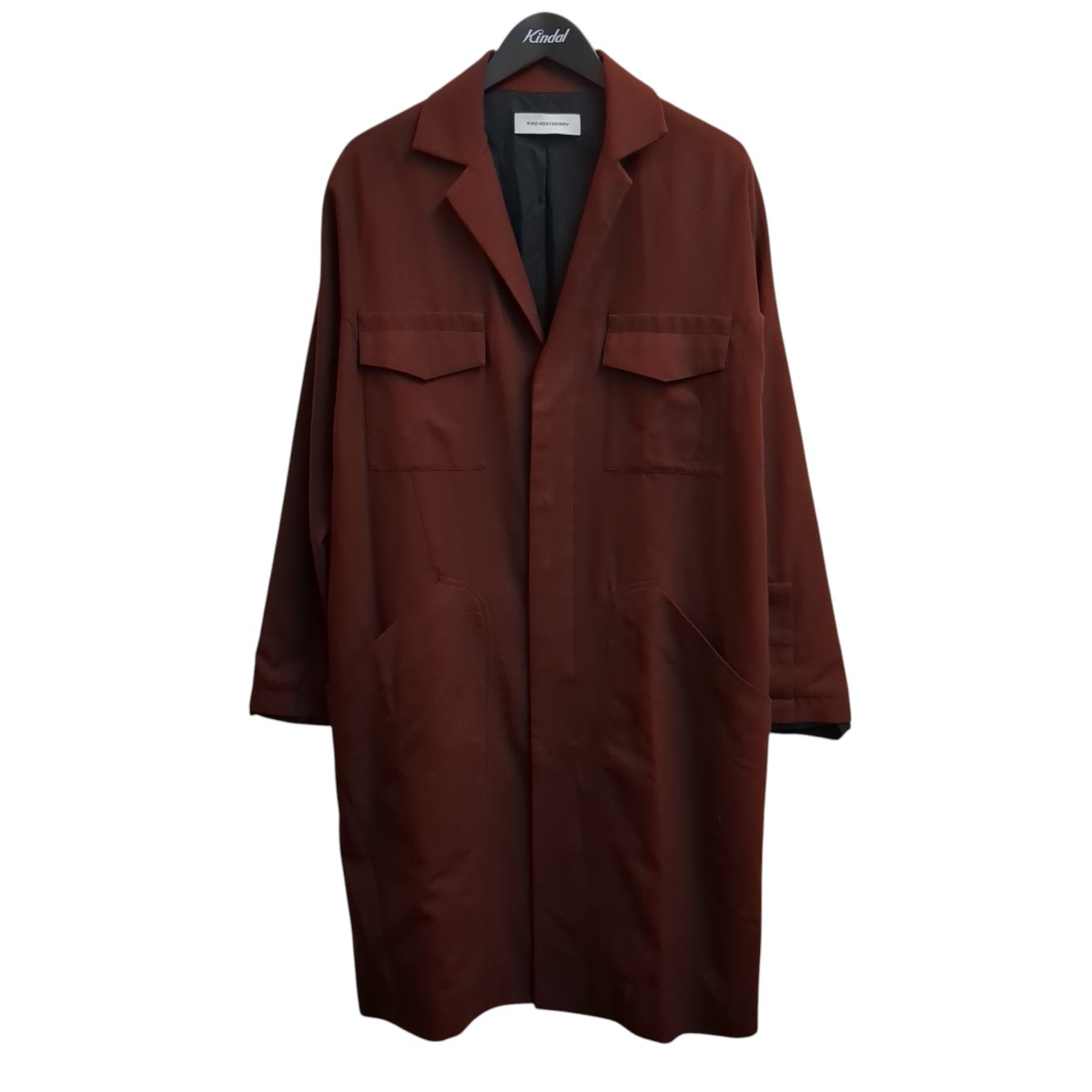 【中古】 Kiko Kostadinov　 コート 00052018 エンジ サイズ：S 【100226】（キココスタディノフ）