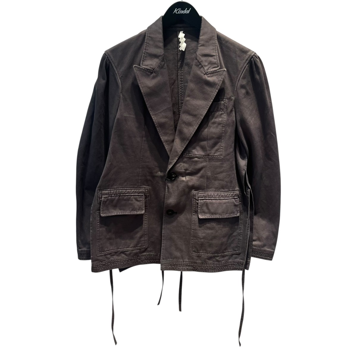 【中古】 SOSHIOTSUKI　 テーラードジャケット S24SS05JKT KIMONO BREASTED JACKET グレー サイズ：44 【090226】（ソウシオオツキ）