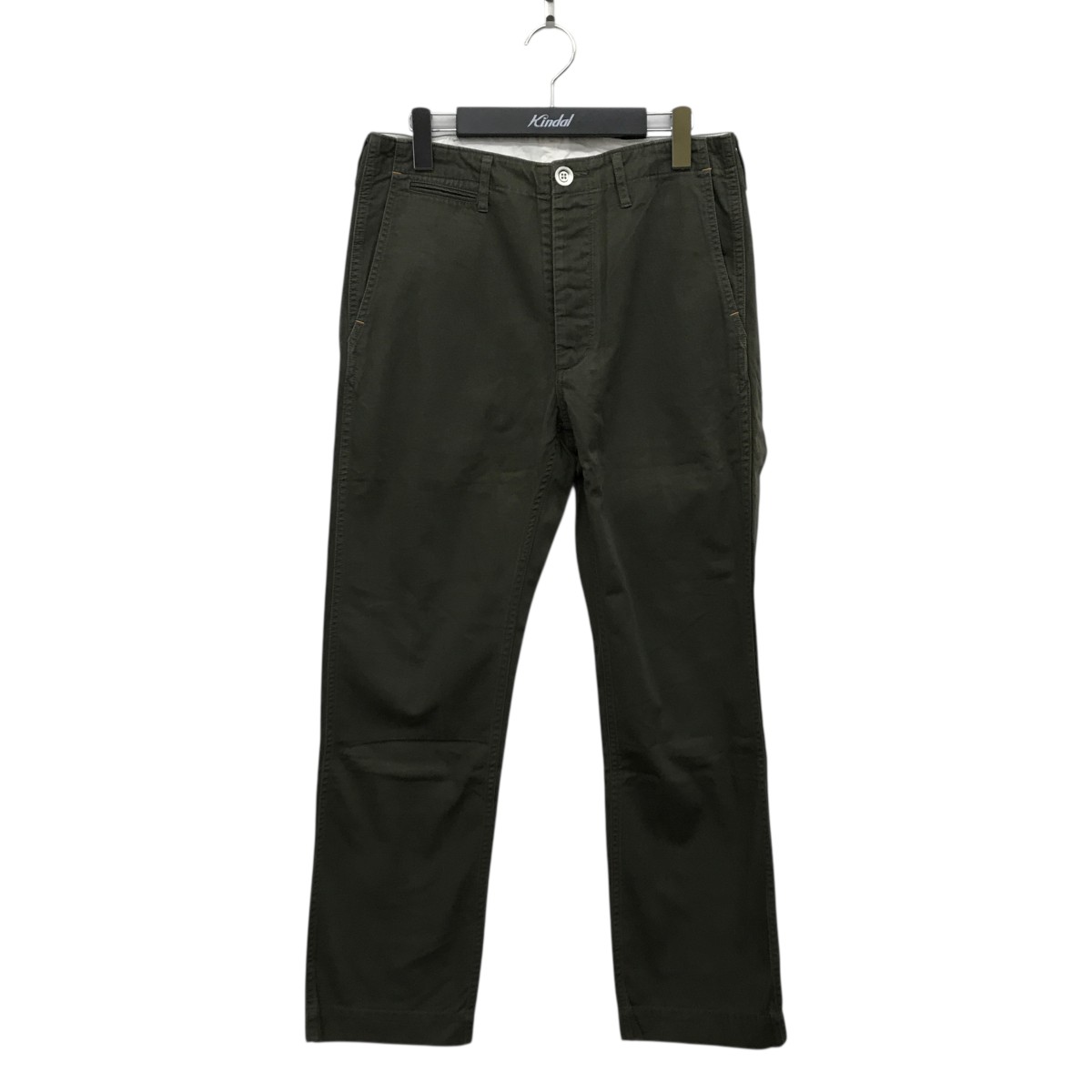 【中古】 VISVIM　 コットンツイルパンツ オリーブ サイズ：S 【100226】（ビズビム）