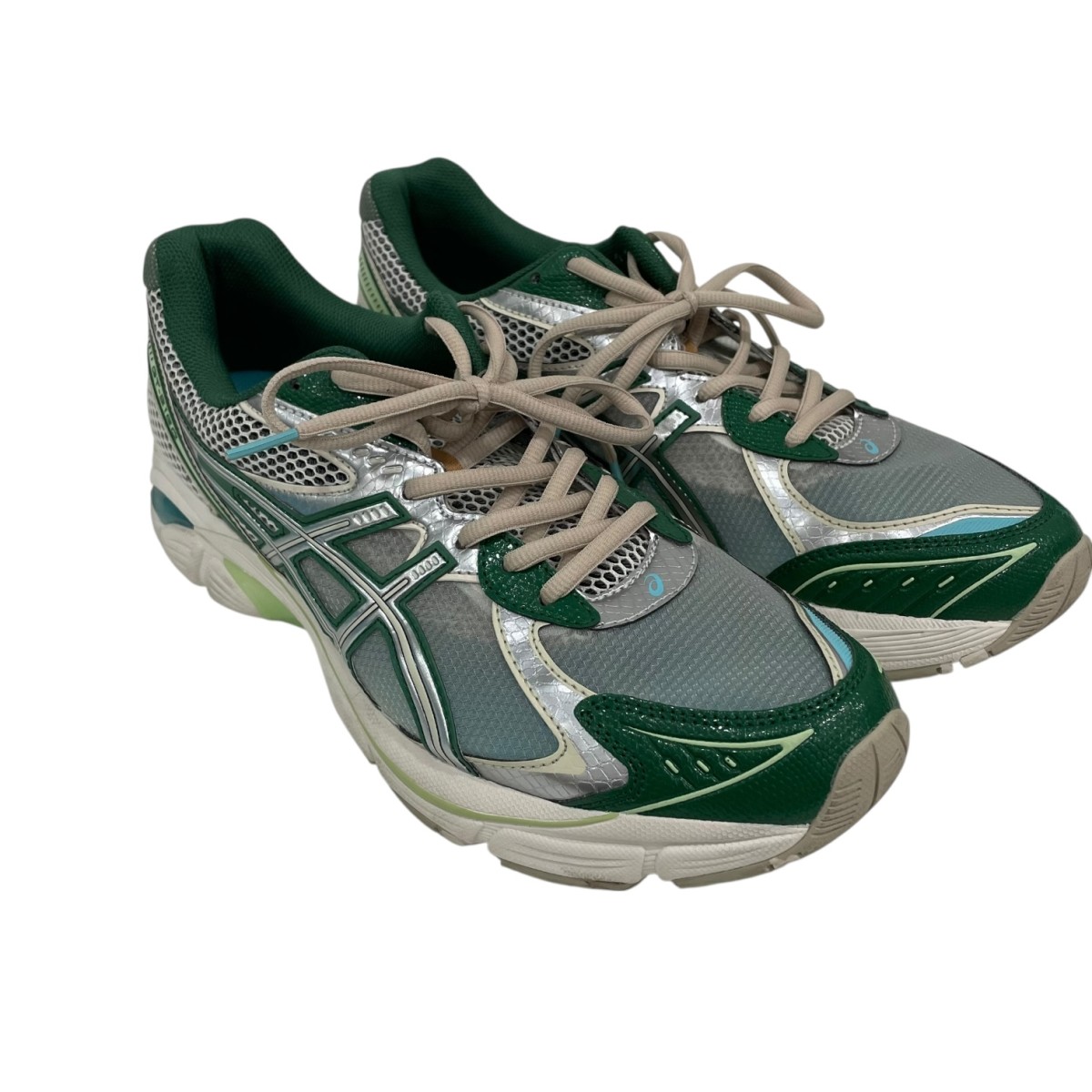 【中古】 asics　 GT-2160 CREAM SHAMROCK GREEN スニーカー 1203A361 グリーン×シルバー サイズ：28.5 【110226】（アシックス）