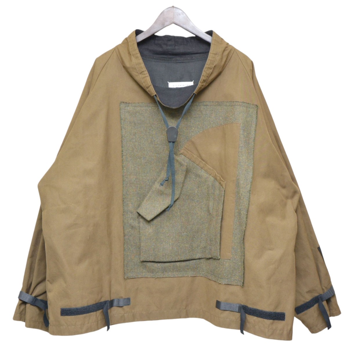 【中古】 Maison Margiela　 2021AW　cotton wax sport jacket　コットンワックススポーツアノラックジャケット　S50AM0532 S53233 カーキ サイズ：44 【100226】（メゾンマルジェラ）