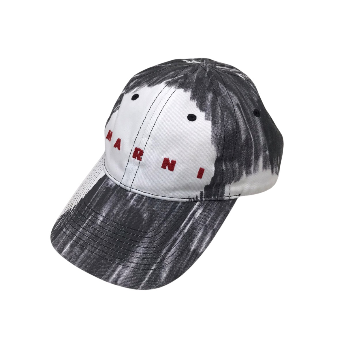 【中古】 MARNI ロゴキャップ ホワイト×グレー サイズ：M 【価格見直し】