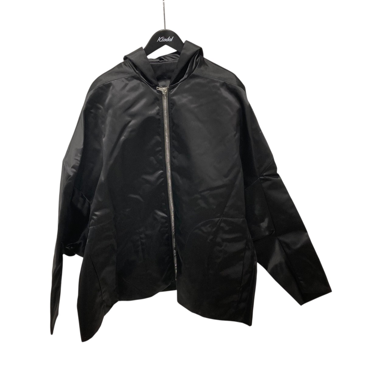 【中古】 RICK OWENS　 21AW JUMBO PETER JKT NYLON ナイロンコート RR02A5704 NB ブラック サイズ：48 【110226】（リックオウエンス）