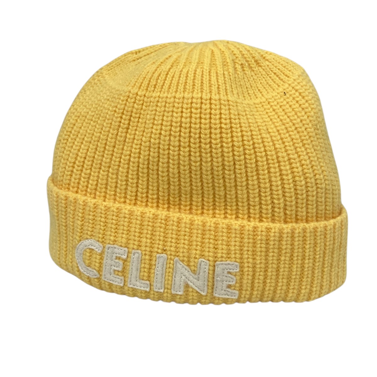 【中古】\u003cBR\u003eCELINE\u003cBR\u003e編み物帽 黄色 大きさ：-\u003cBR\u003e【通貨価値思いなおす】