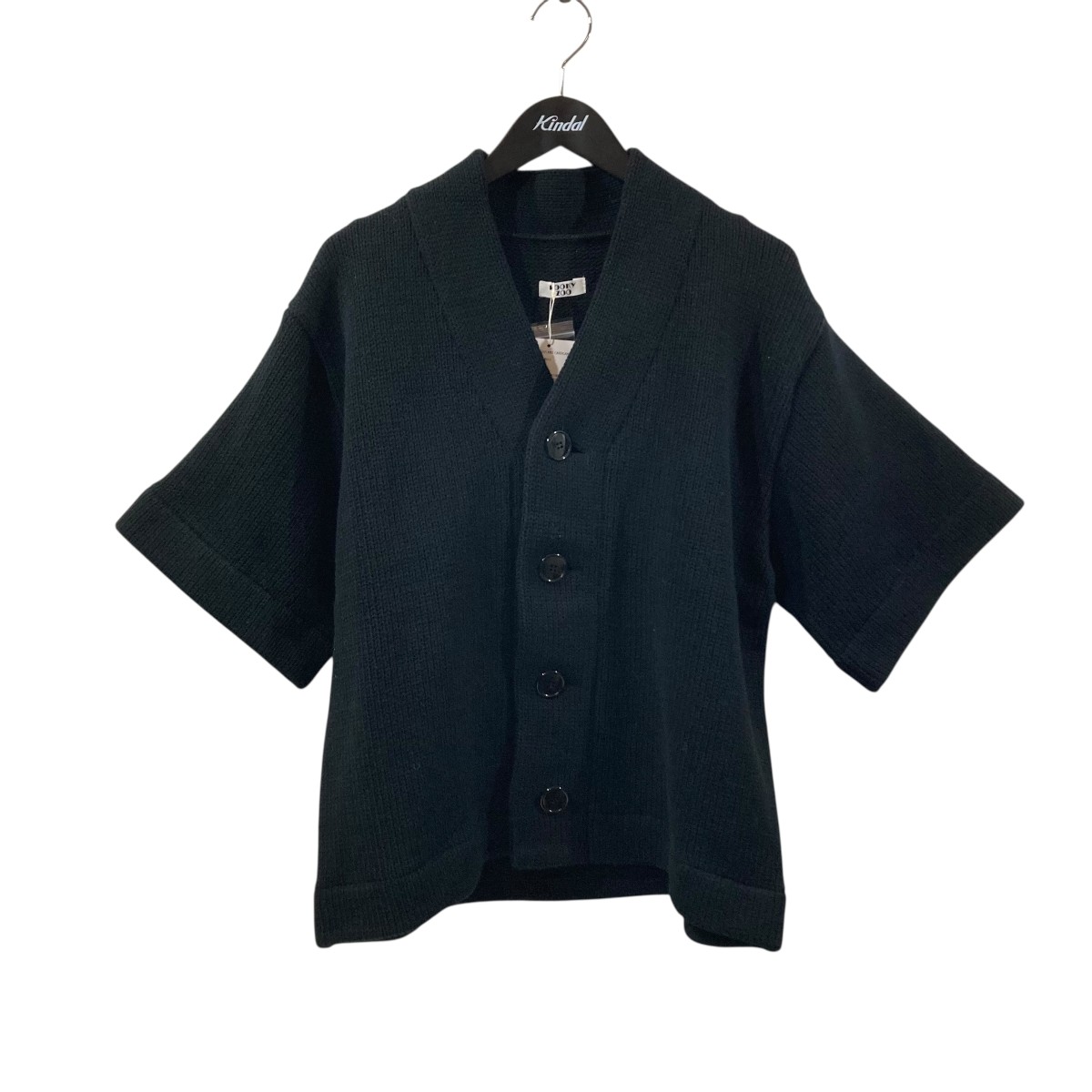 【中古】 KOOKYZOO JUVENILE H S KNIT CARDIGAN 半袖ニット J0053 ブラック サイズ：1 【価格見直し】