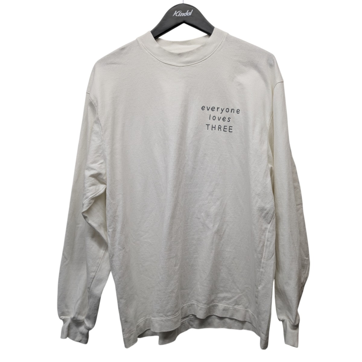 【中古】 everyone　 Long Sleeve T-Shirt ロゴプリントロングTシャツ EV23-CS10 ホワイト サイズ：1 【110226】（エブリワン）