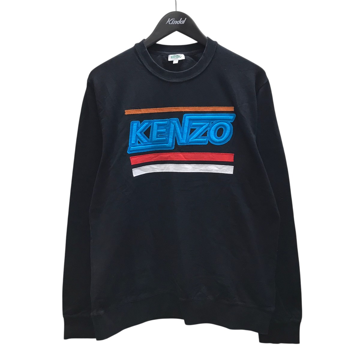 【中古】 KENZO フロントロゴスウェット ブラック サイズ：M 【価格見直し】