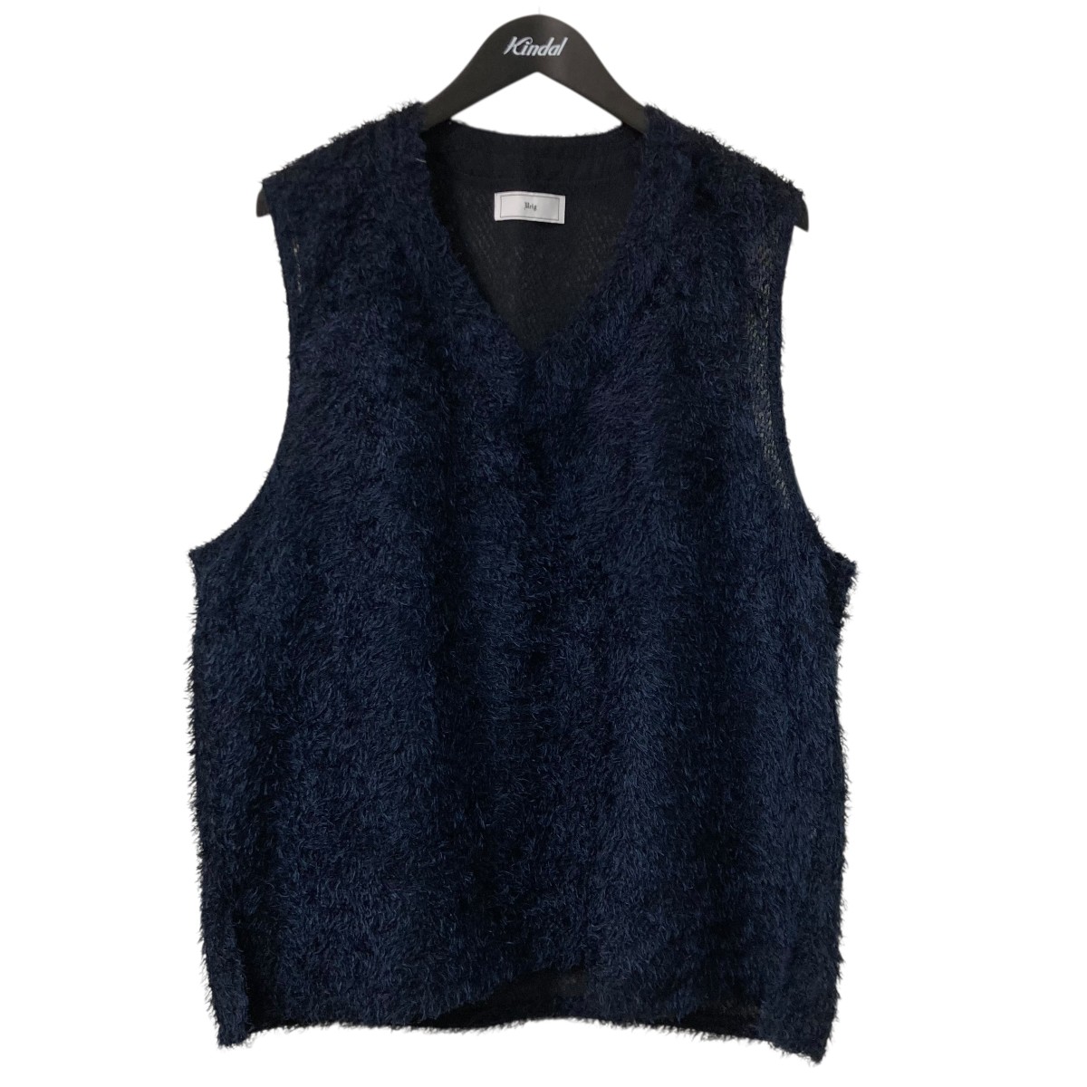【中古】 Urig CUTJACQUARD V-NECK VEST フェザーベスト UMCSNS01CJ-241 ネイビー サイズ：2 【価格見直し】