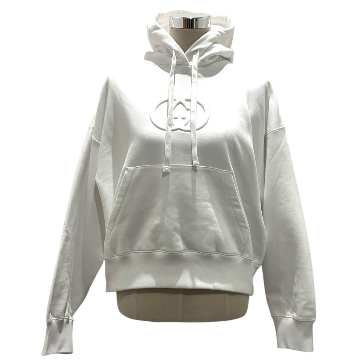 【中古】GUCCI25AW フードパーカー 837930 ホワイト サイズ：M【価格見直し】｜ブランド古着のカインドオル