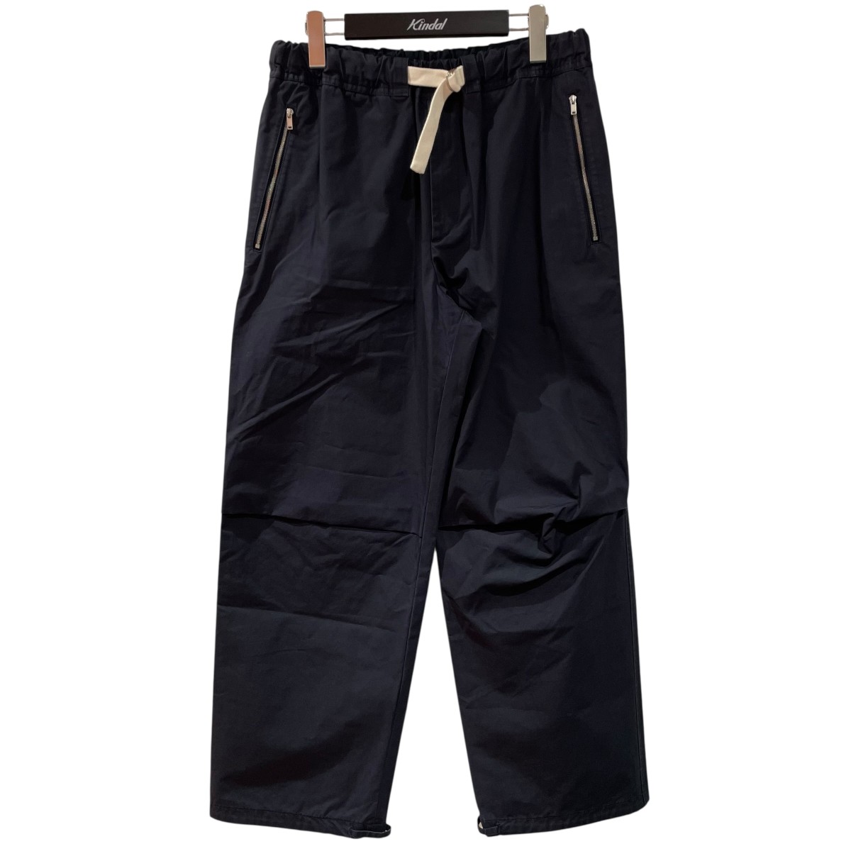 【中古】 JIL SANDER+ ジップポケットパンツ JPUT310805 ネイビー サイズ：46 【価格見直し】