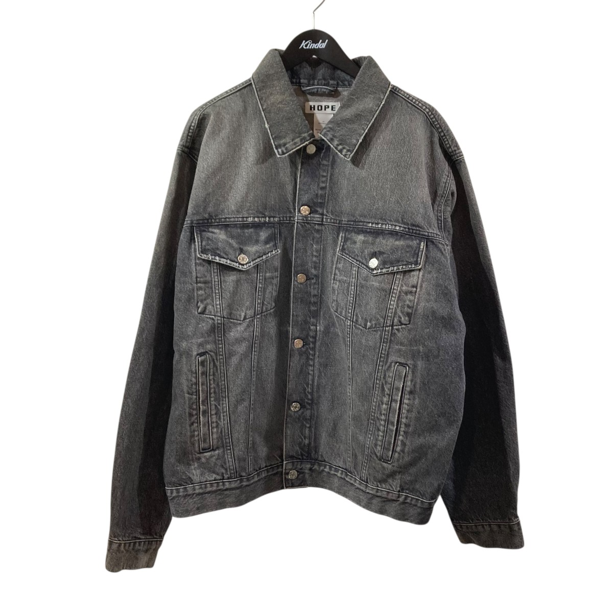 【中古】 HOPE　 デニムジャケット 00192 065 ブラック サイズ：50/42 【280326】（ホープ）