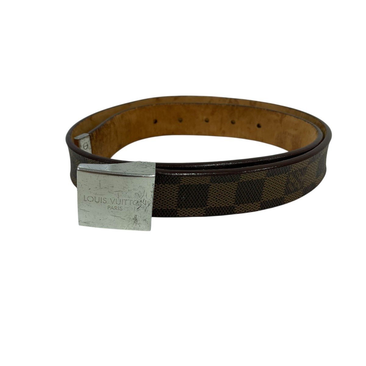 【中古】\u003cBR\u003eLOUIS VUITTON\u003cBR\u003eサンチュールキャレ なめし革胴締め M6803 赤銅色\u003cBR\u003e【必要経費思いかえす】